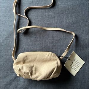 NWT ZARA Micro dumpling/cloud leather crossbody
